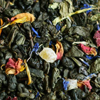 Цветущий миндаль, чай зеленый с ароматом миндаля и дикой вишни